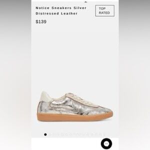 Dolce Vita Silver Sneakers